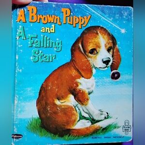 Rare Vintage A Brown Puppy and A Falling Star Childrens Book